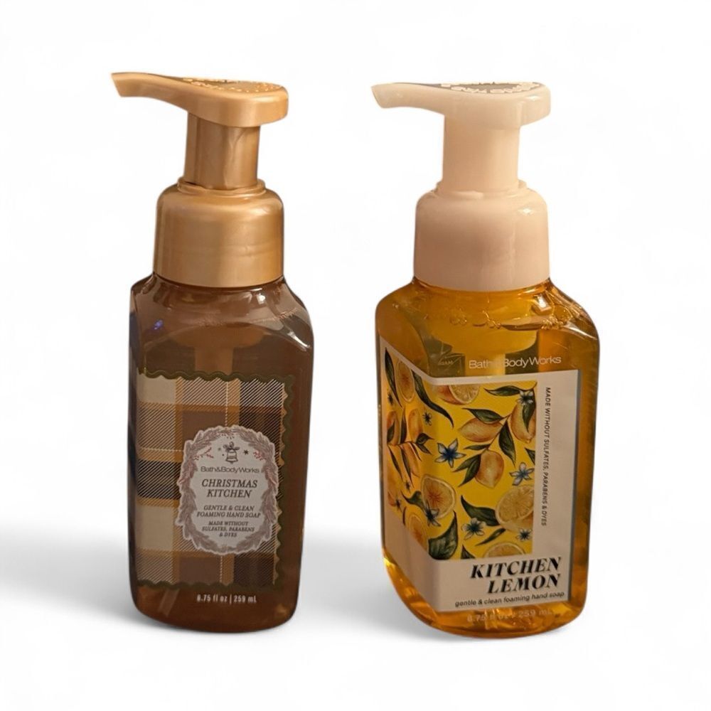 Bath & Body Works Christmas Kitchen & Kitchen Lemon Hand Soap Set